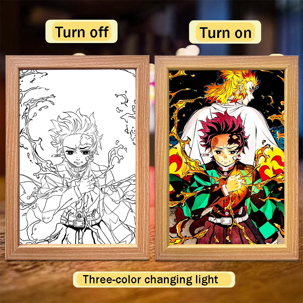 Lámpara LED Decorativa Tanjiro Kamado – Demon Slayer